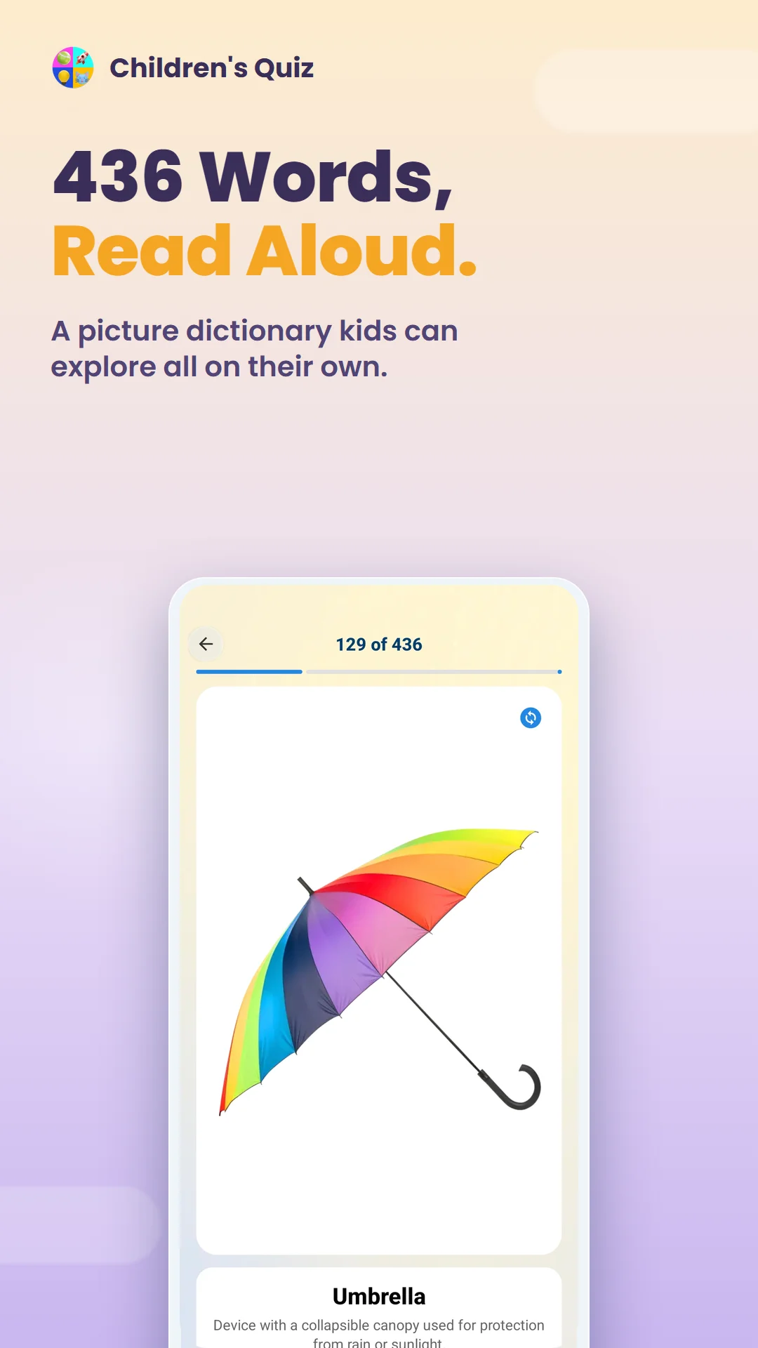 Children's Quiz app preview