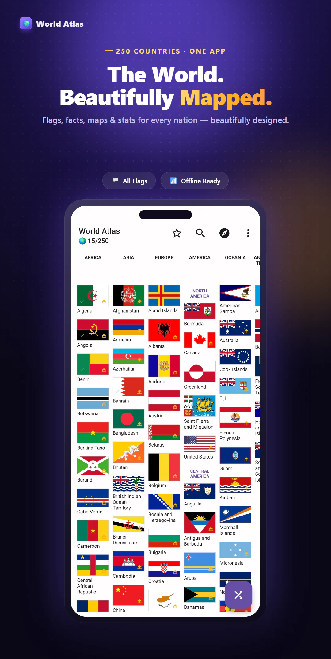 World Atlas app preview