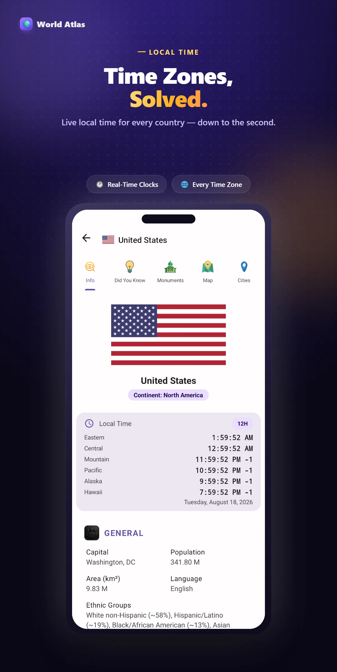 World Atlas app preview