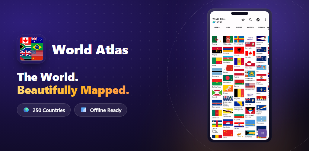 World Atlas — the world, beautifully mapped