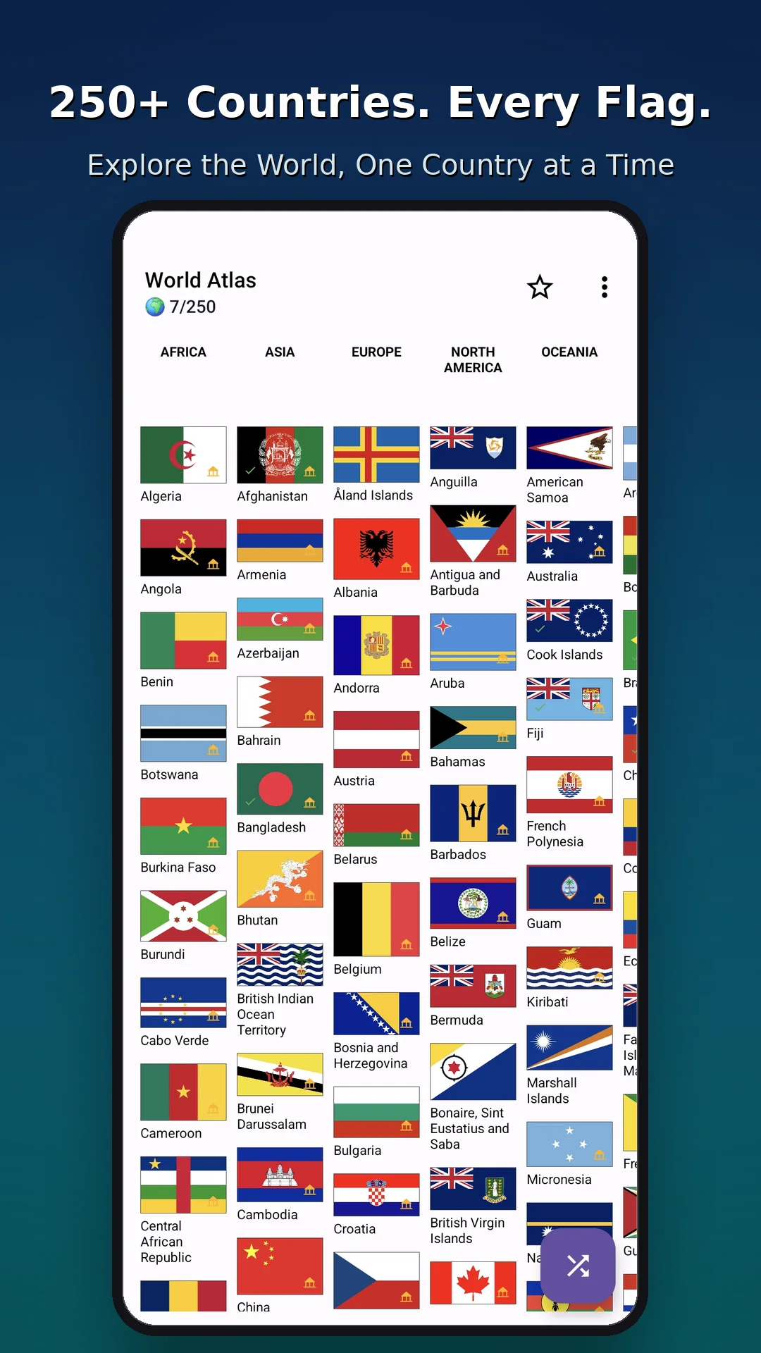 World Atlas app preview