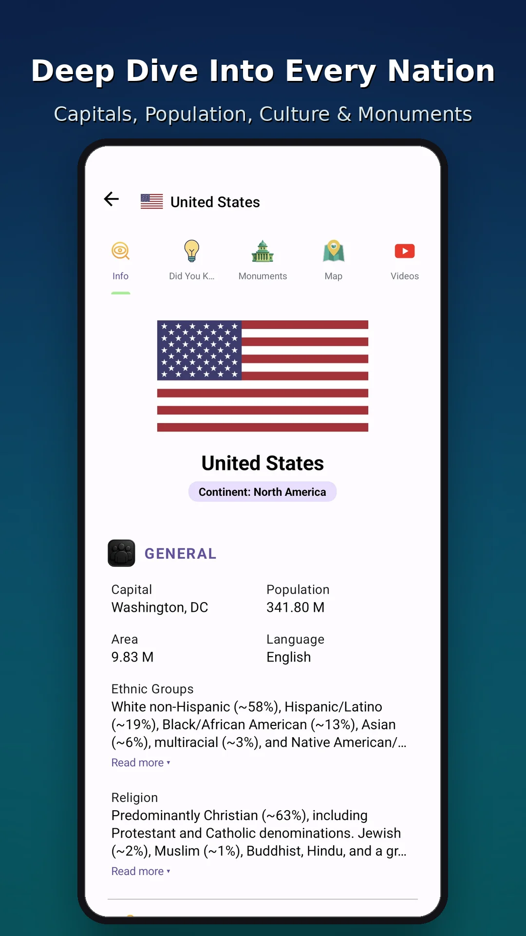 World Atlas app preview