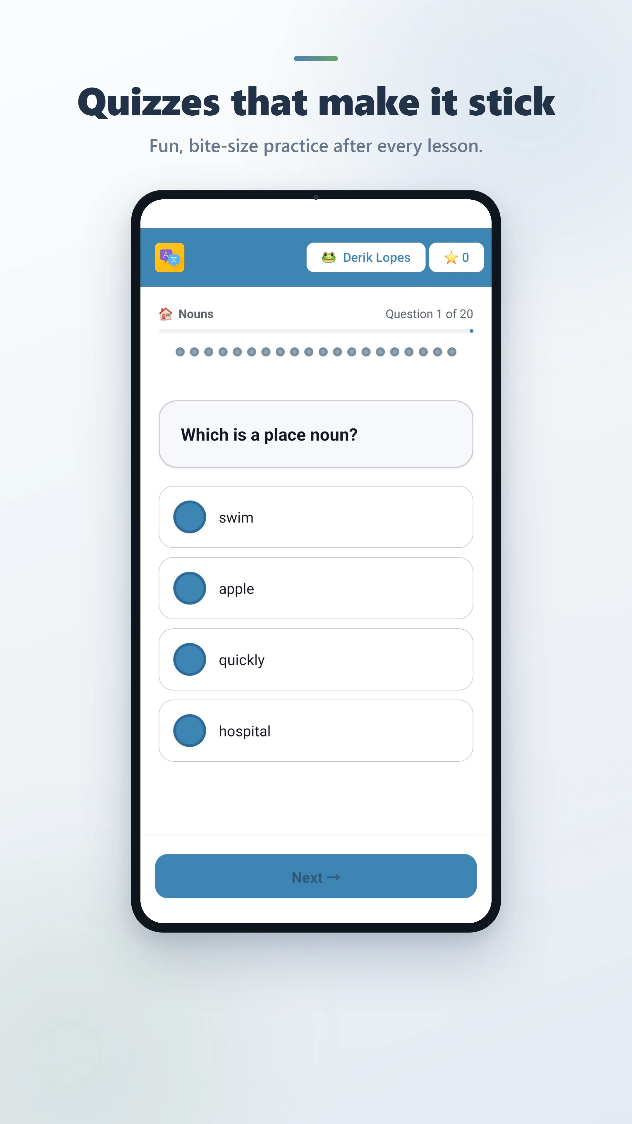 Grammar Plus app preview
