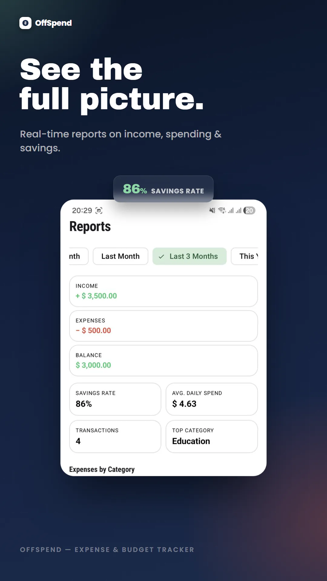 Money Manager app preview