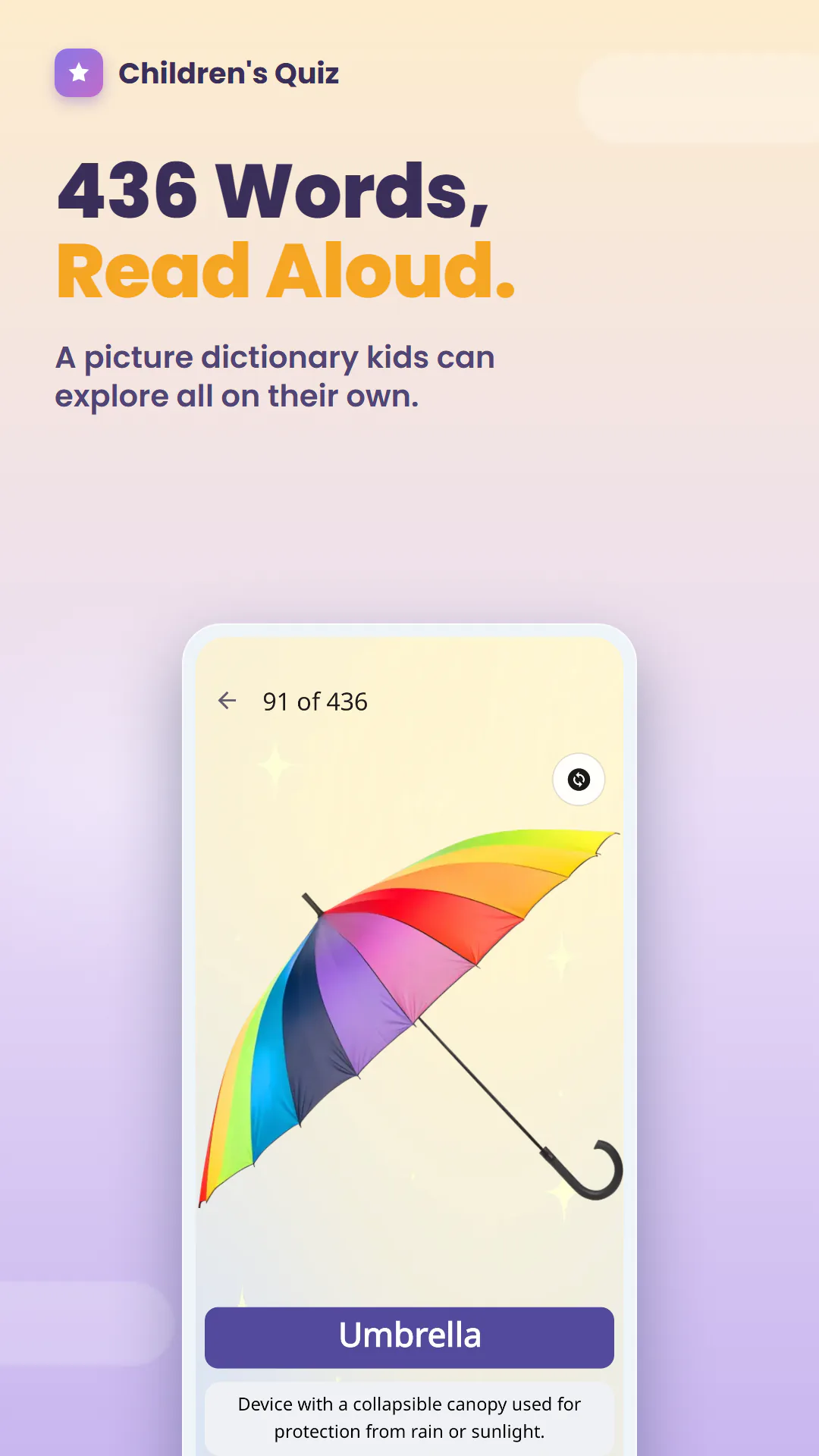 Children's Quiz app preview